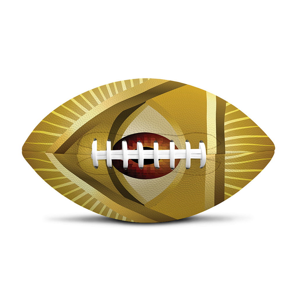 Masonic Eye Sight Print Rugby Ball