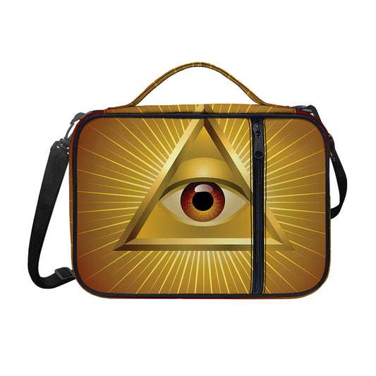 Masonic Eye Sight Print Shoulder Strap Bible Bag