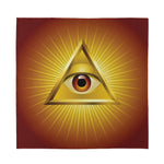 Masonic Eye Sight Print Silk Bandana
