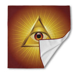 Masonic Eye Sight Print Silk Bandana