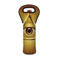 Masonic Eye Sight Print Single Neoprene Wine Tote