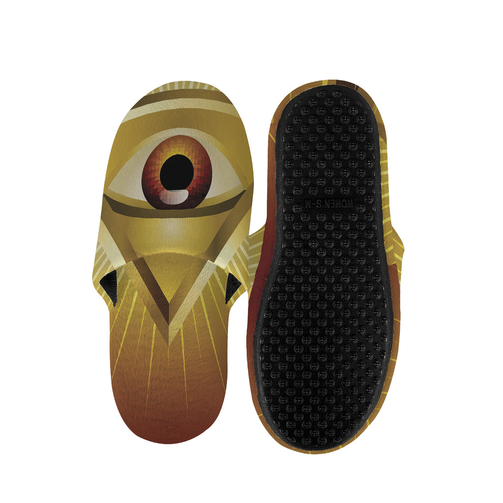 Masonic Eye Sight Print Slippers