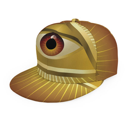 Masonic Eye Sight Print Snapback Cap