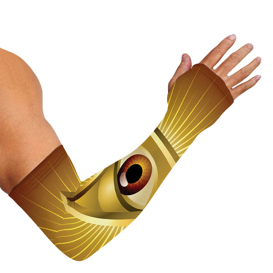 Masonic Eye Sight Print Sun Protection Arm Sleeves