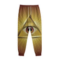 Masonic Eye Sight Print Sweatpants