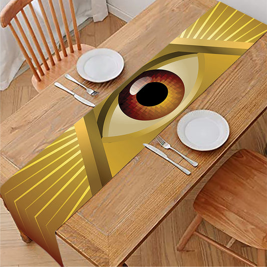 Masonic Eye Sight Print Table Runner