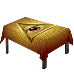 Masonic Eye Sight Print Tablecloth