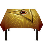Masonic Eye Sight Print Tablecloth
