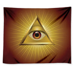 Masonic Eye Sight Print Tapestry