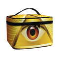 Masonic Eye Sight Print Travel Makeup Bag