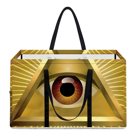 Masonic Eye Sight Print Utility Tote Bag