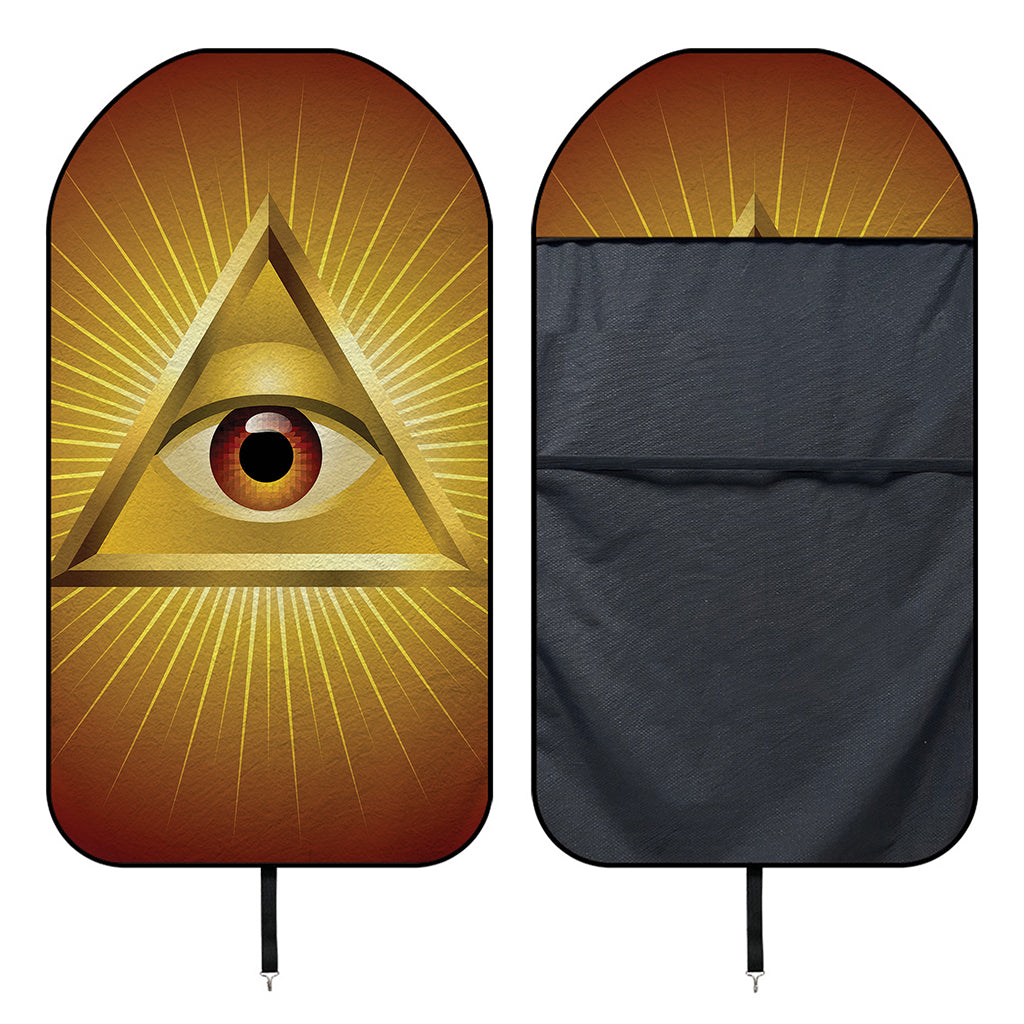 Masonic Eye Sight Print Waterproof Car Seat Cover