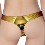 Masonic Eye Sight Print Women's Thong