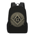 Masonic Freemasonry Print 17 Inch Backpack