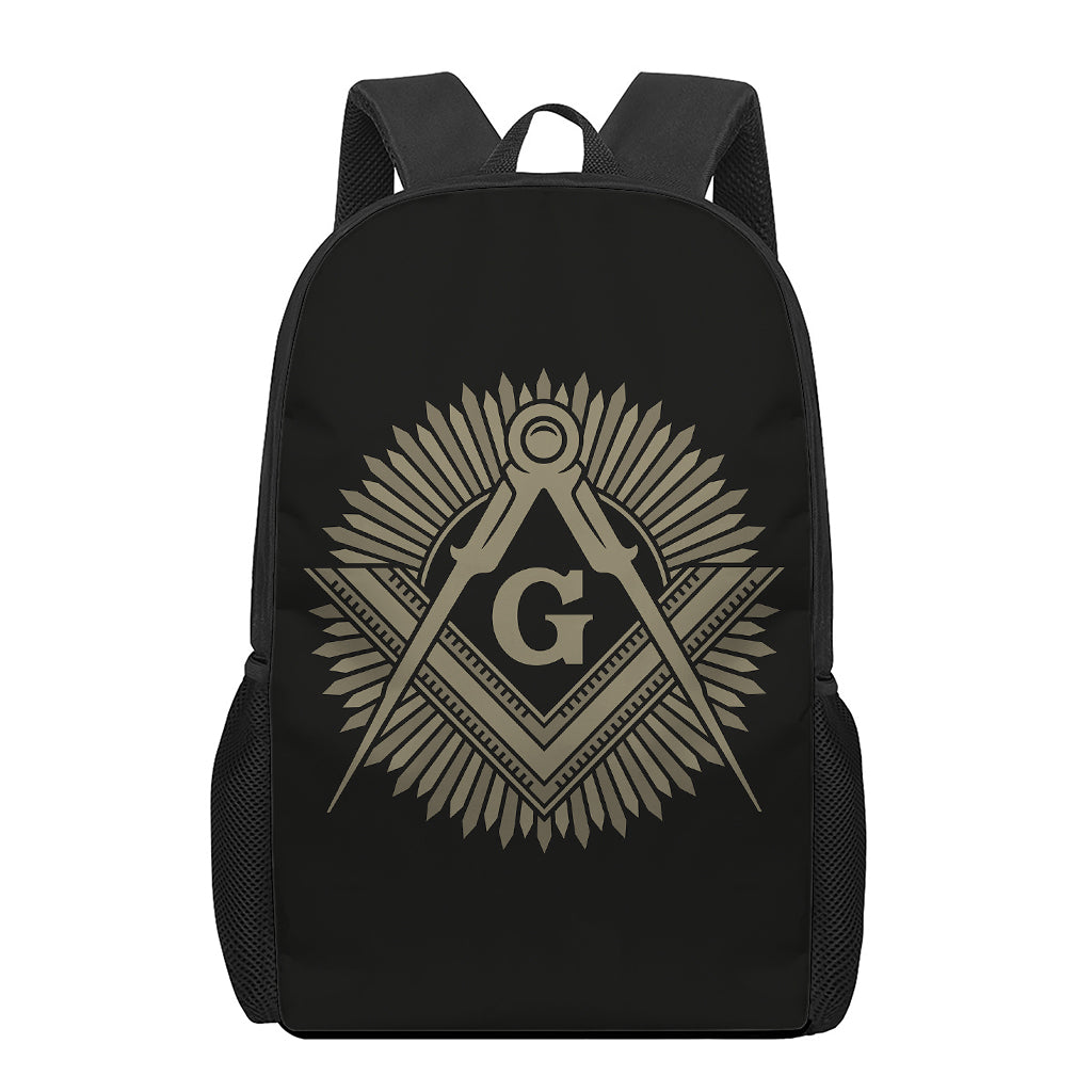 Masonic Freemasonry Print 17 Inch Backpack