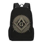 Masonic Freemasonry Print 17 Inch Backpack
