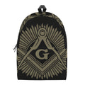 Masonic Freemasonry Print School Backpack