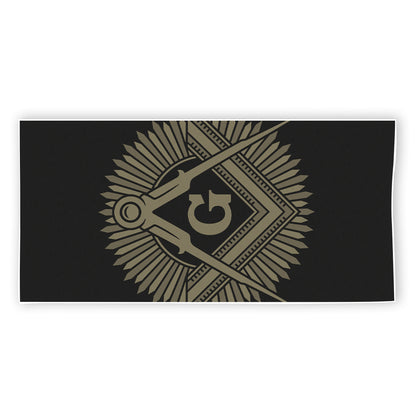 Masonic Freemasonry Print Beach Towel