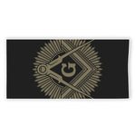 Masonic Freemasonry Print Beach Towel