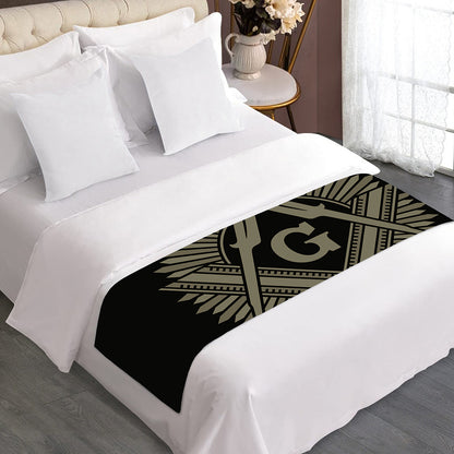 Masonic Freemasonry Print Bed Runner