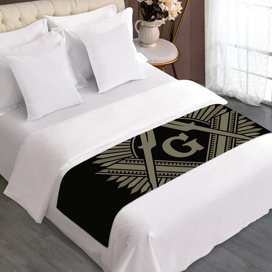 Masonic Freemasonry Print Bed Runner