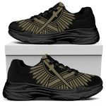 Masonic Freemasonry Print Black Chunky Shoes
