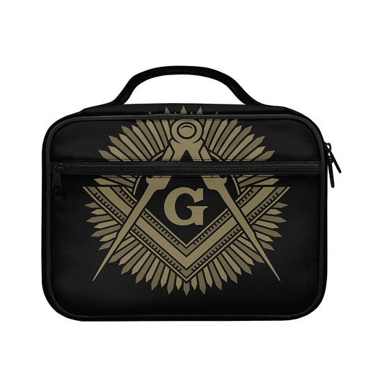 Masonic Freemasonry Print Briefcase Bible Bag