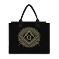 Masonic Freemasonry Print Canvas Tote Bag
