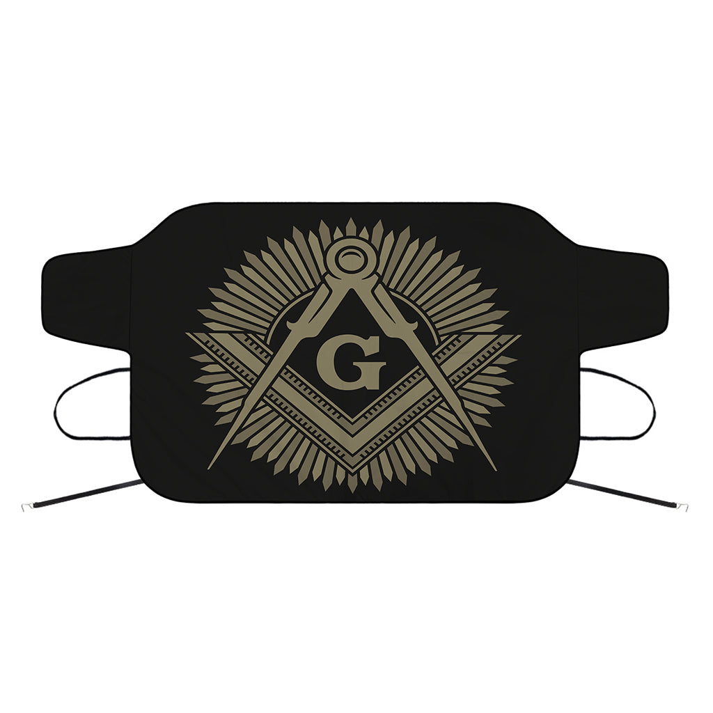 Masonic Freemasonry Print Car Windshield Snow Cover