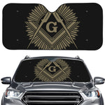 Masonic Freemasonry Print Car Windshield Sun Shade