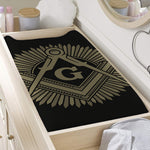 Masonic Freemasonry Print Changing Pad Cover