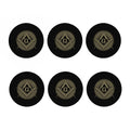 Masonic Freemasonry Print Coaster Set