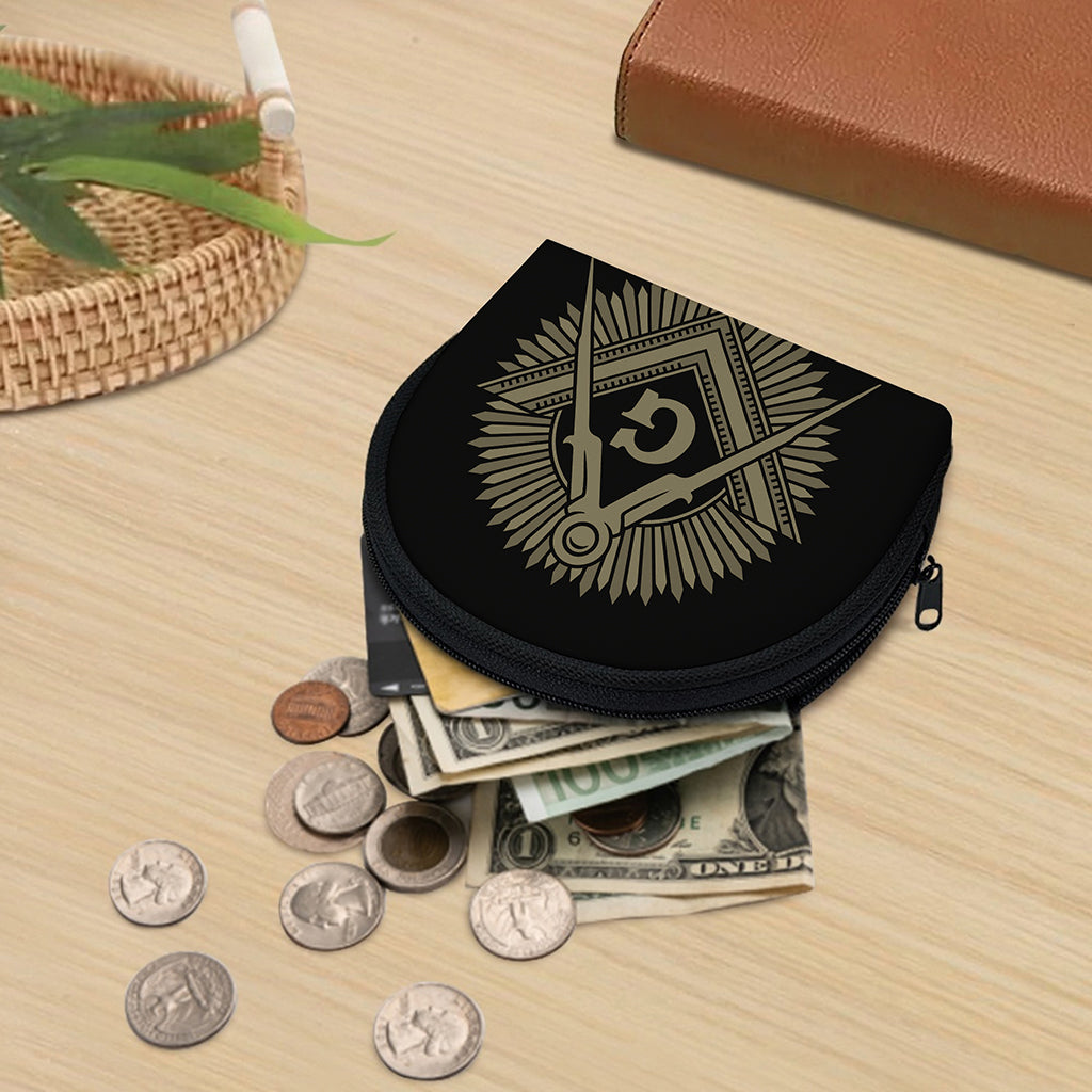 Masonic Freemasonry Print Coin Purse
