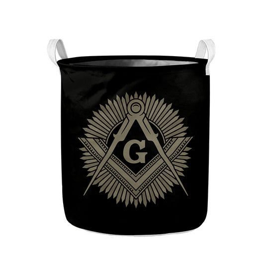 Masonic Freemasonry Print Collapsible Laundry Basket