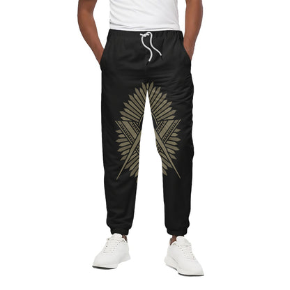 Masonic Freemasonry Print Cotton Pants