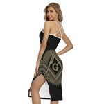 Masonic Freemasonry Print Cross Back Cami Dress