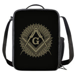 Masonic Freemasonry Print Crossbody Lunch Bag