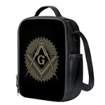 Masonic Freemasonry Print Crossbody Lunch Bag