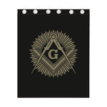 Masonic Freemasonry Print Curtain