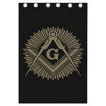 Masonic Freemasonry Print Curtain