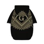Masonic Freemasonry Print Dog Zip Up Hoodie