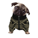 Masonic Freemasonry Print Dog Zip Up Jacket