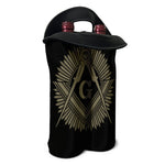 Masonic Freemasonry Print Double Neoprene Wine Tote