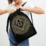 Masonic Freemasonry Print Drawstring Backpack