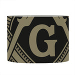 Masonic Freemasonry Print Drum Lamp Shade