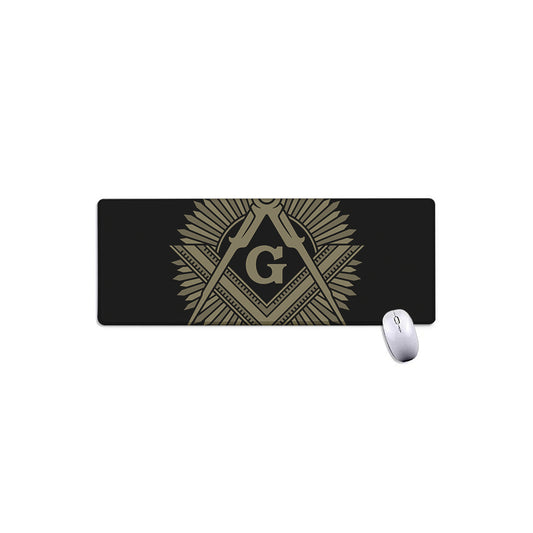Masonic Freemasonry Print Extended Mouse Pad