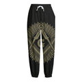 Masonic Freemasonry Print Fleece Lined Knit Pants