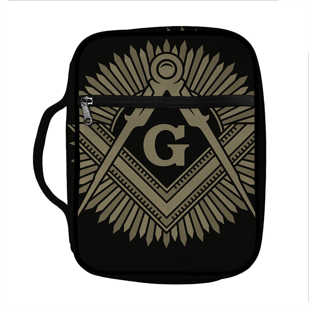 Masonic Freemasonry Print Front Pocket Bible Bag