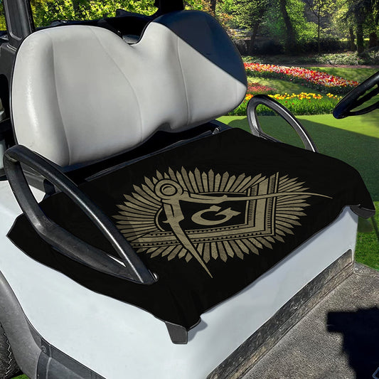 Masonic Freemasonry Print Golf Cart Seat Cover