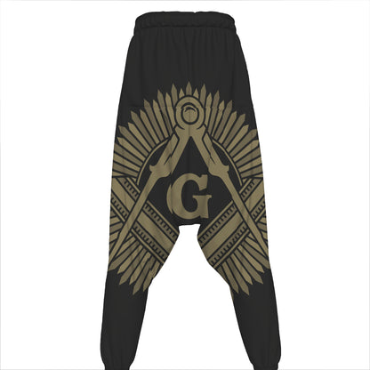 Masonic Freemasonry Print Hammer Pants
